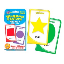 TARJETAS DE APRENDIZAJE SHAPES AND COLORS  MEMORY MATCH