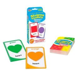 TARJETAS DE APRENDIZAJE SHAPES AND COLORS  MEMORY MATCH